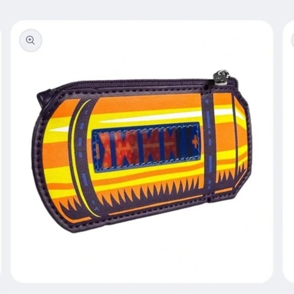 NWT Loungefly Pixar Monsters Inc Randall Backpack Matching Canister Coin Pouch - Picture 6 of 7